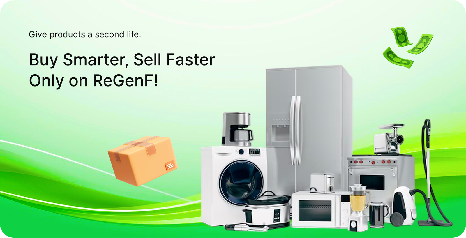 Give products a second life. Buy smarter, sell faster — only on ReGenF.