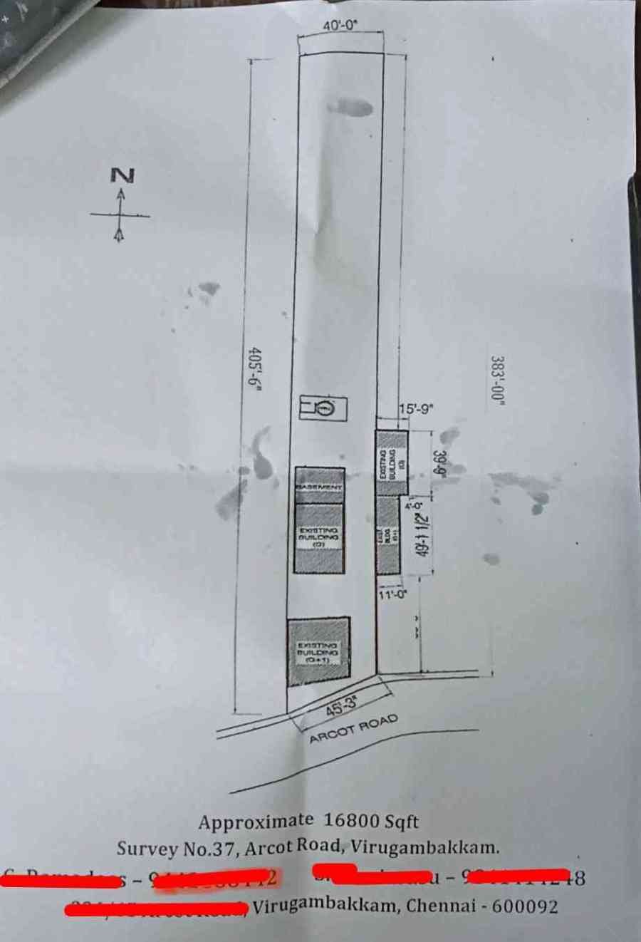 land 16800 square feet total 7 ground