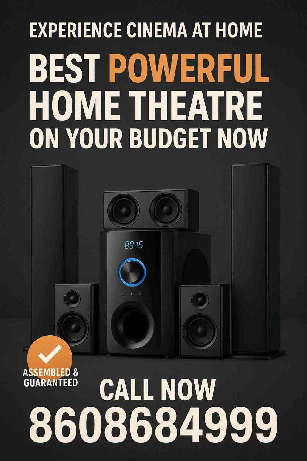 HOME THEATRE SYSTEM NEW ASSEMBLED