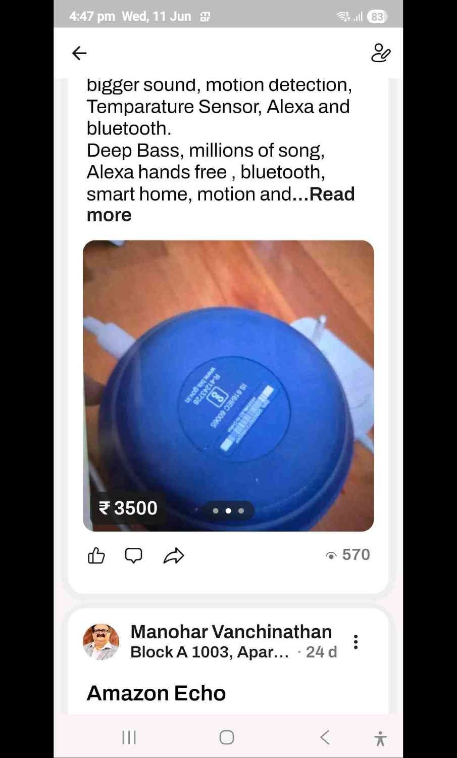 Amazon echo dot (5th generation)