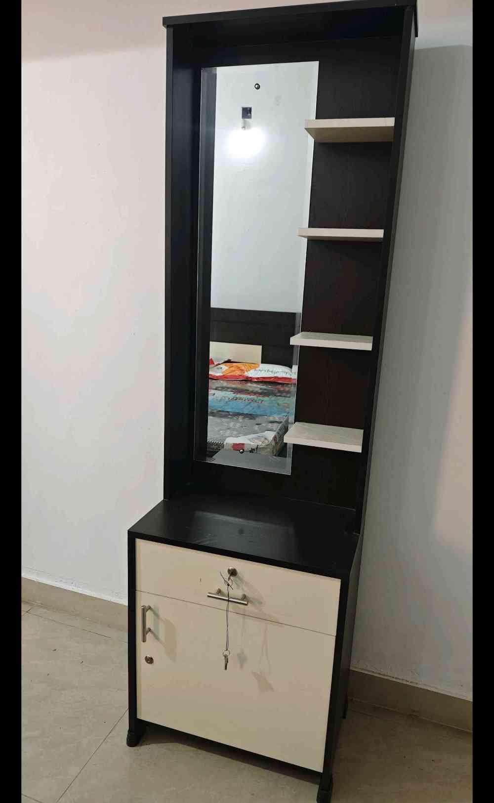 Dressing Table + Bedside Storage Cabinet Combo