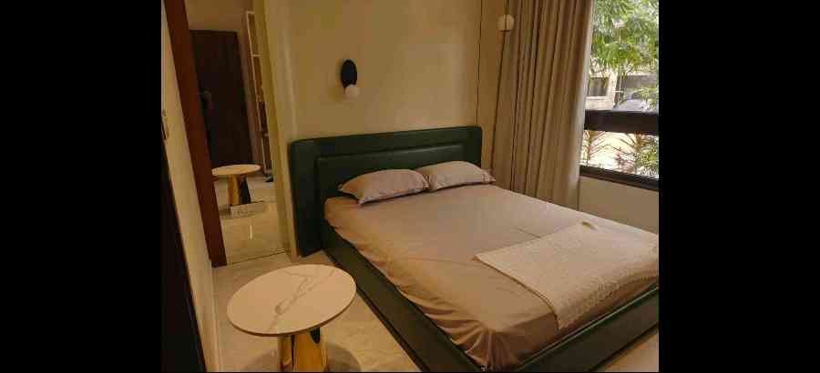 Queen size bed along with mattress