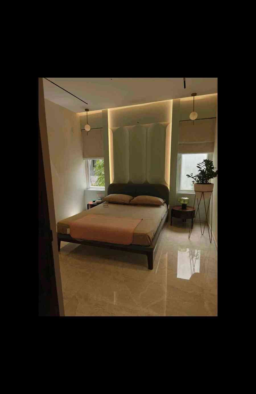 Queen size bed along with mattress