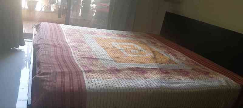double bed , 7ft×6ft  godrej good storage capacity