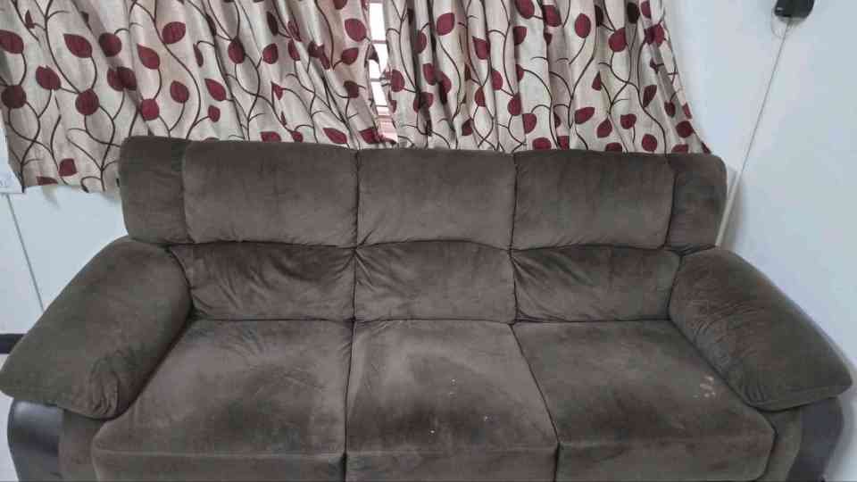 brown colour sofa 3seater