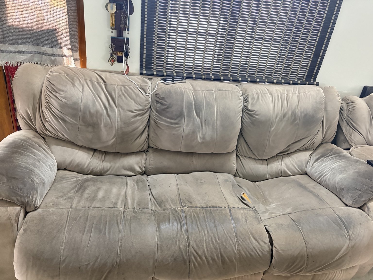 three seater cushion sofa