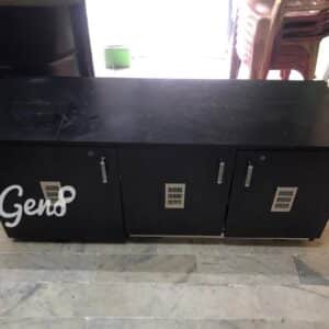 Wooden Shoe rack cum UPS Battery storage.